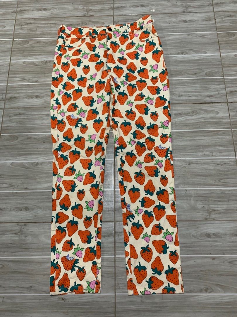 Gucci strawberry pants top