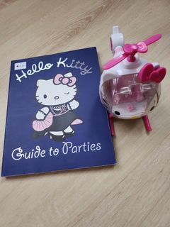 Hello kitty book and helicopter