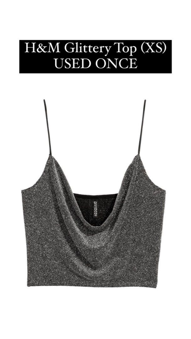 H and discount m glitter top