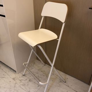 IKEA 宜家 Franklin bar stool white 白色高身吧檯櫈 可摺 慳位