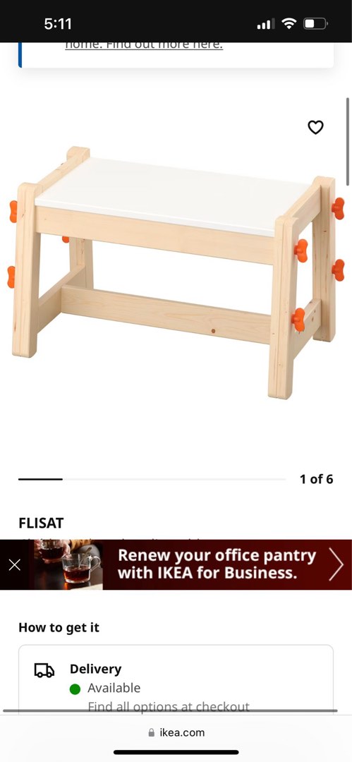 Ikea Flisat Table and Bench
