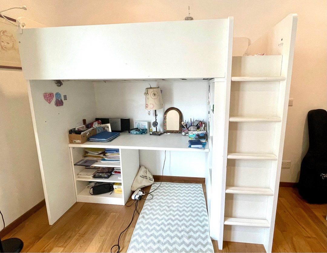 IKEA Loft Bed with storage, Furniture & Home Living, Furniture, Bed