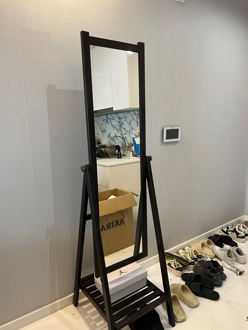 IKEA standing mirror, Furniture & Home Living, Home Decor, Mirrors on Carousell