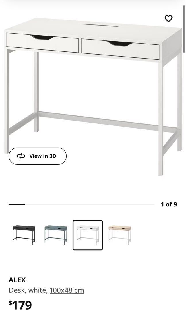 IKEA Study Table, Furniture & Home Living, Furniture, Tables & Sets on