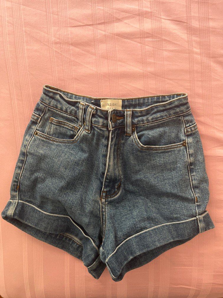 Insight denim shorts shop