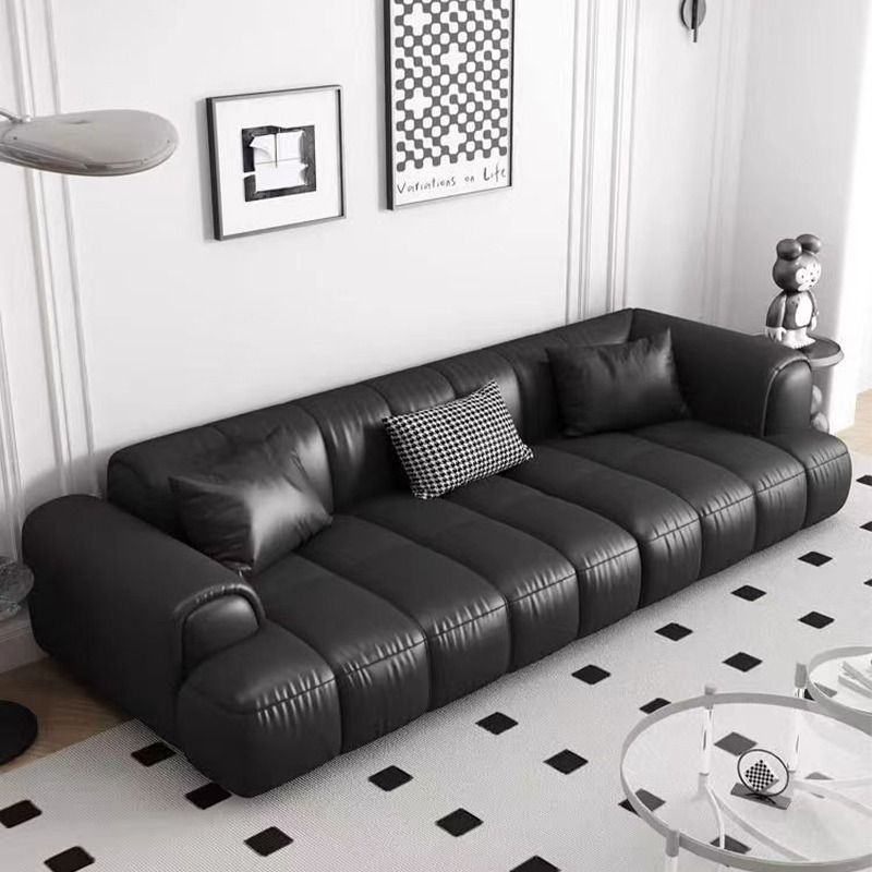 Three Seat Leather Sofa Small
