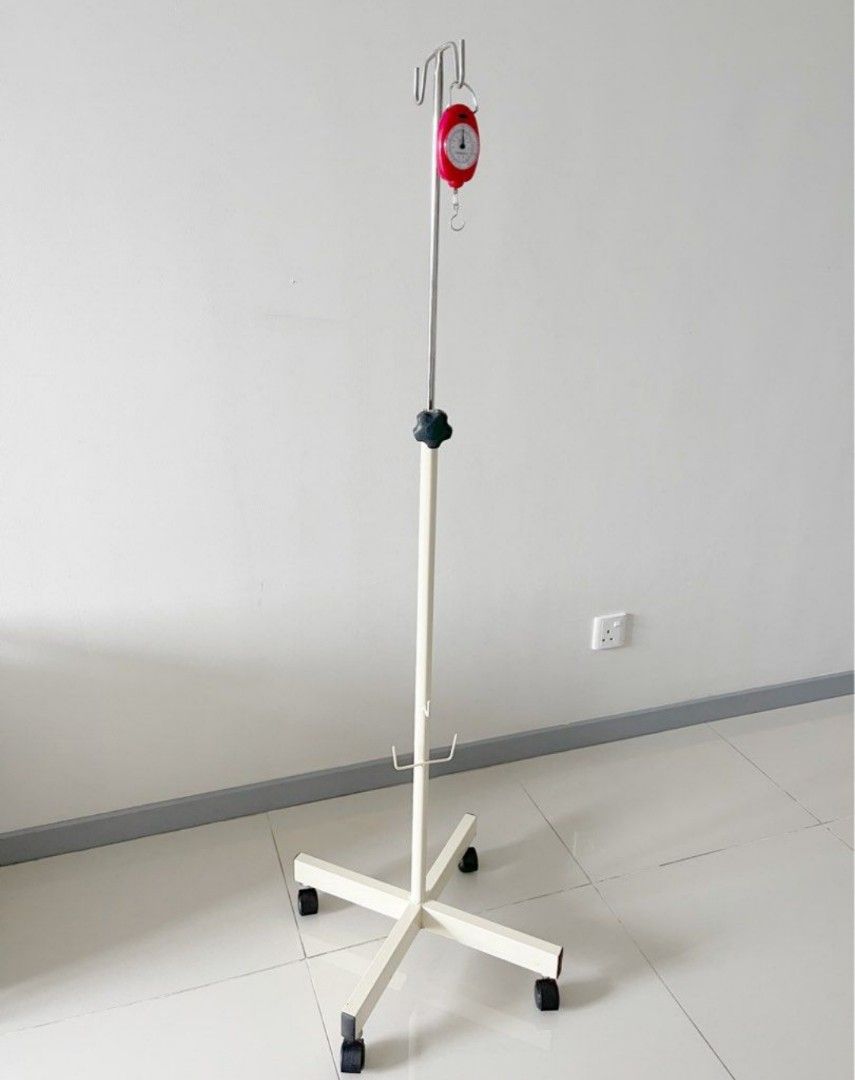 IV DRIP STAND (2hooks) & penimbang air 4kg/5kg for dialysis, Health