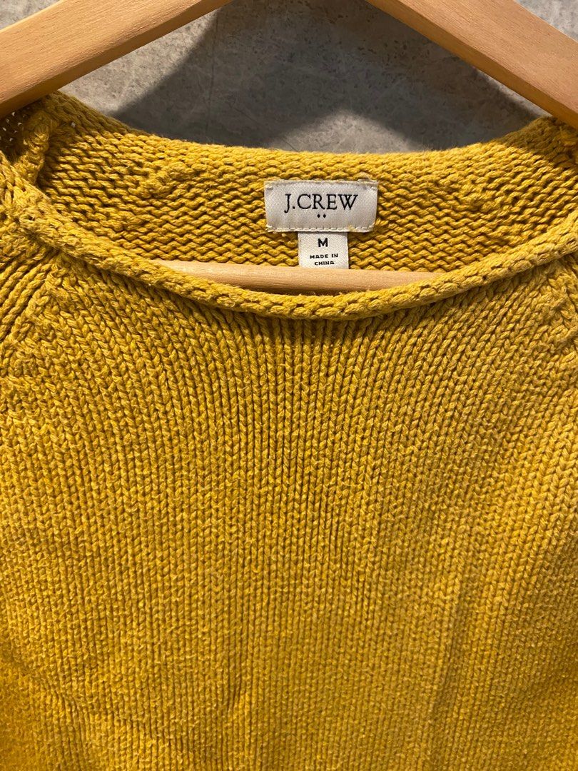 J crew cheap mustard sweater