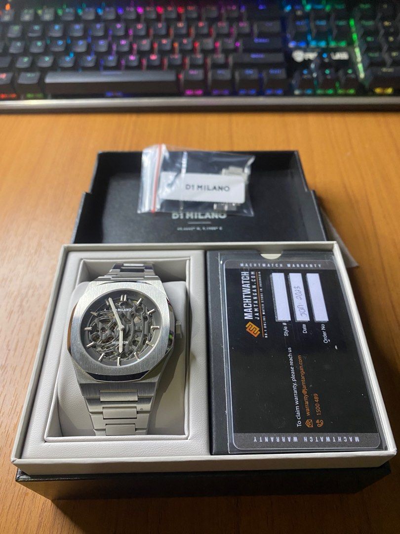 Jam Tangan D1 Milano Skeleton SKBJ01 Automatic Fesyen Pria Jam