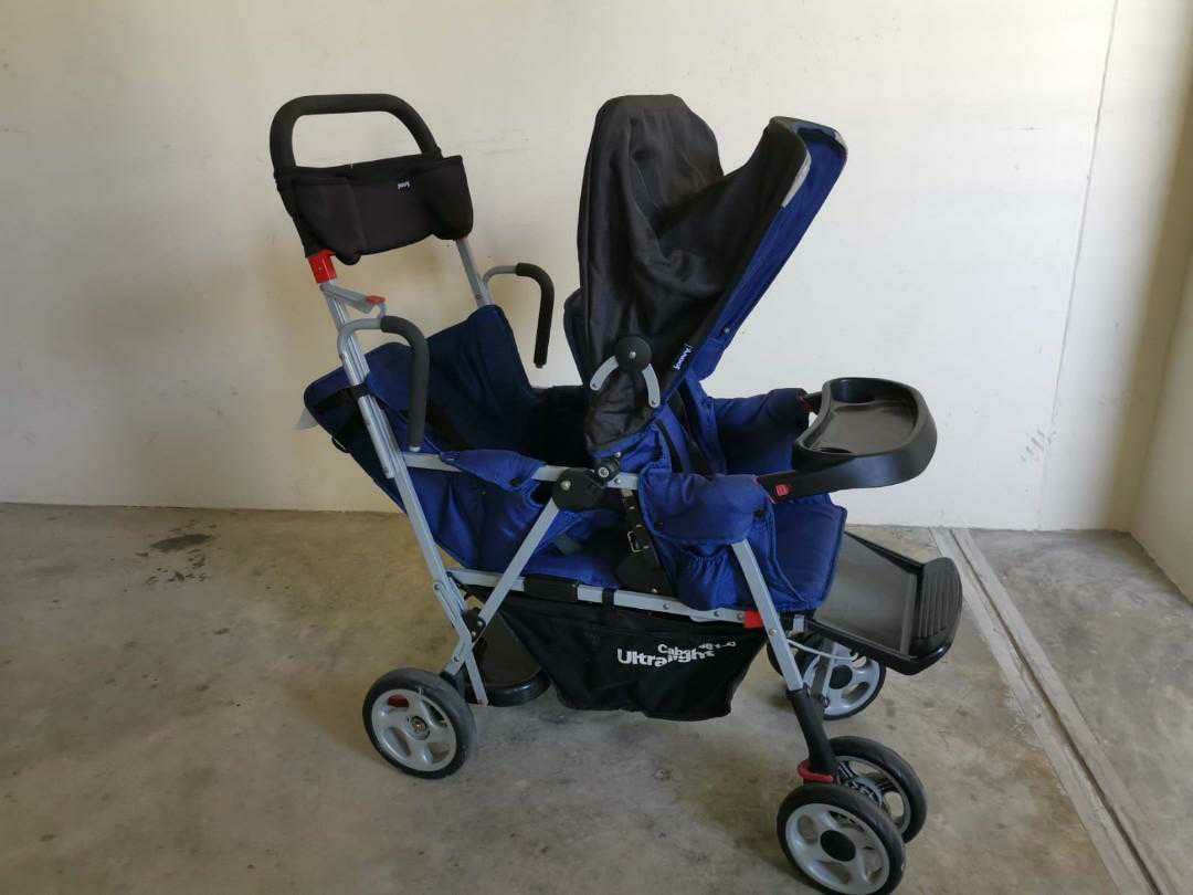 Joovy double stroller, Babies & Kids, Going Out, Strollers on Carousell