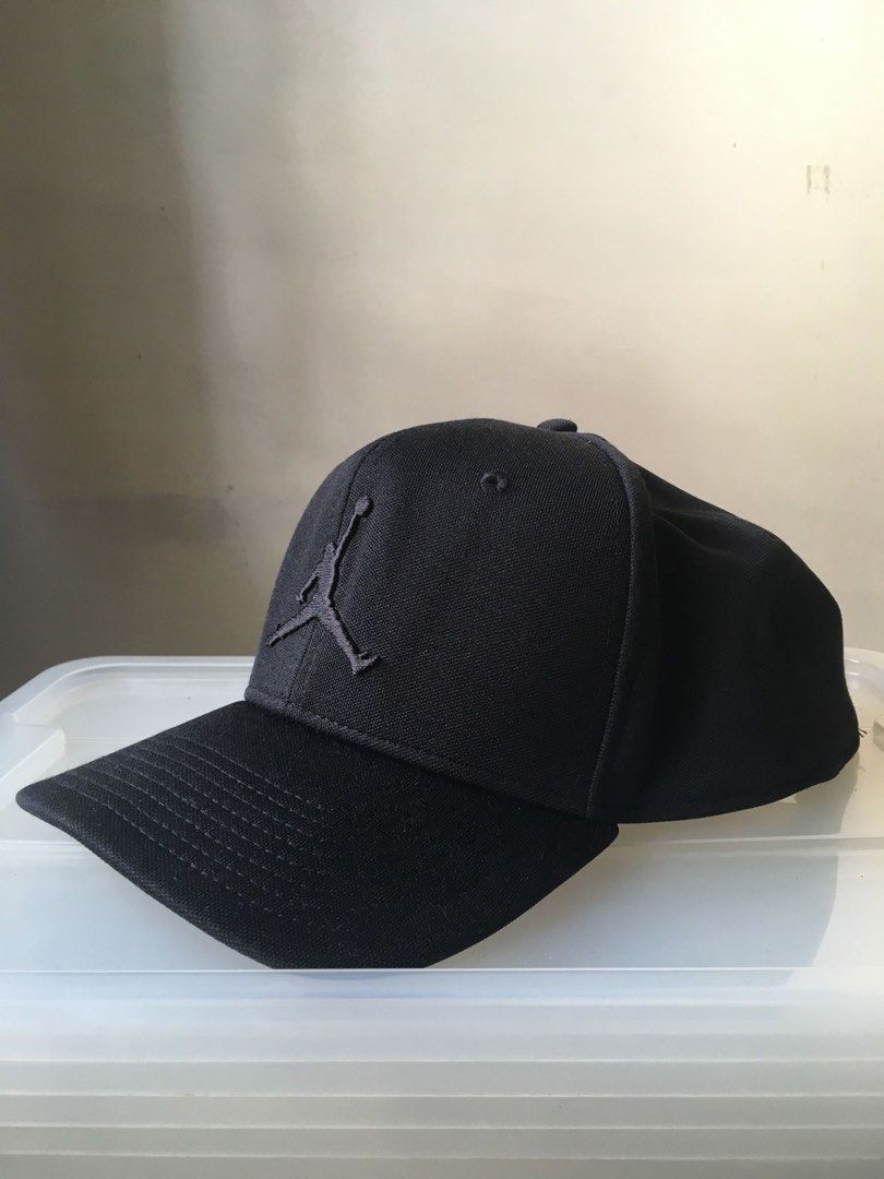 All black jordan hat online