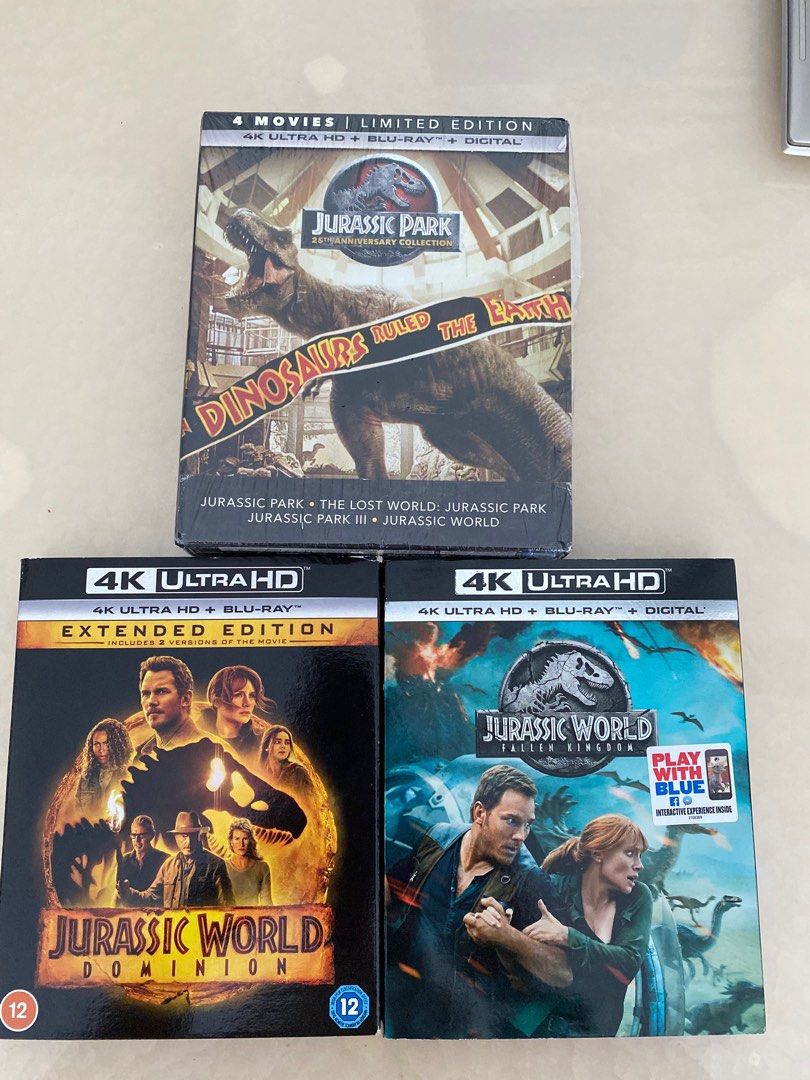 Jurassic Blu Ray Collection (4K Ultra HD + Blu Ray), Hobbies