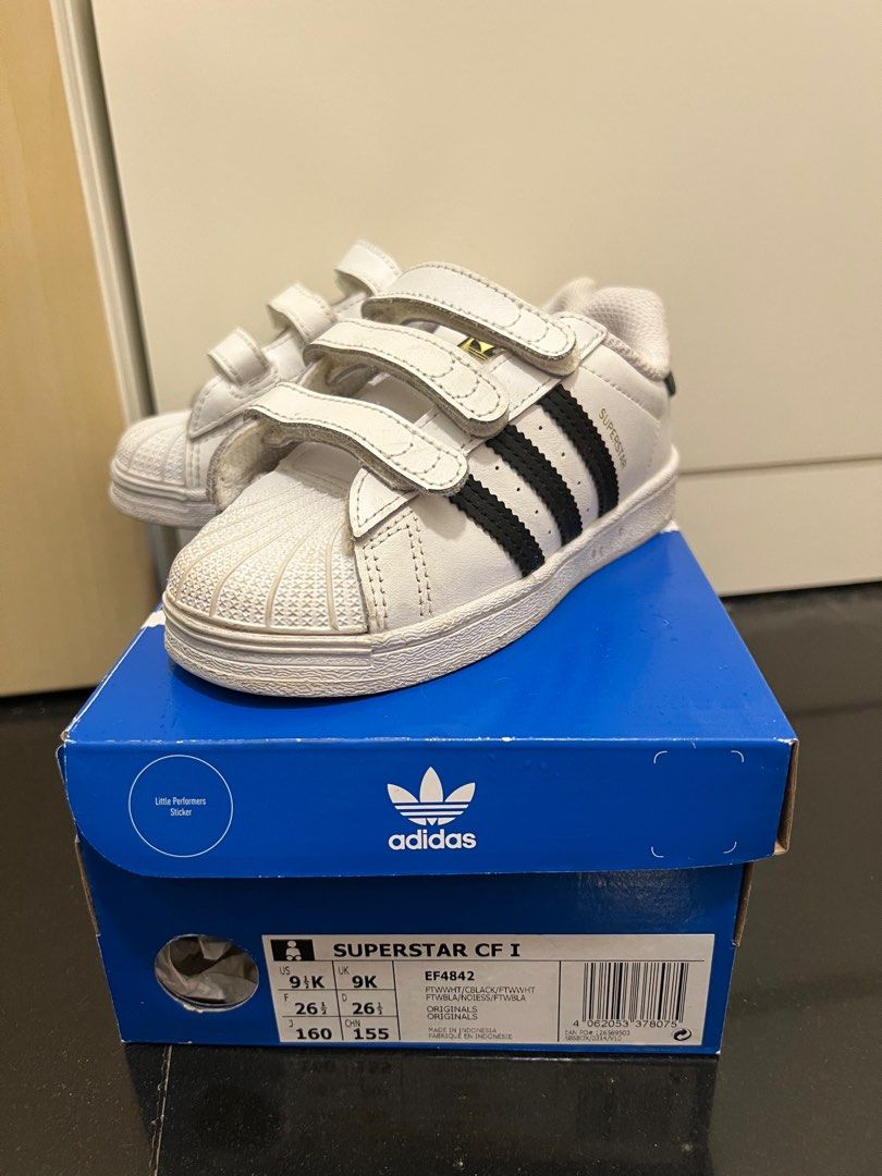 Adidas superstar baby blue size 4 sale