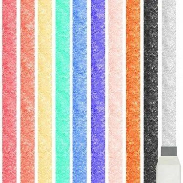 Rainbow glitter stripe fabric