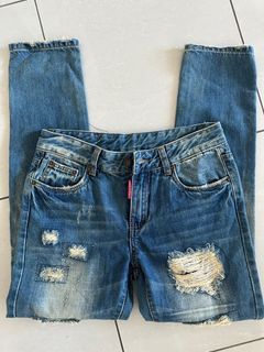 Ladies DSQUARED Ripped Jeans 8