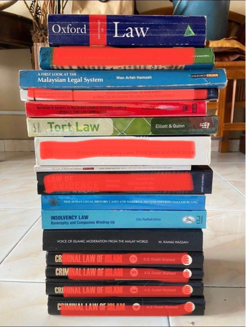 LAW BOOKS 1 FOR RM10, Hobbies & Toys, Books & Magazines, Textbooks on