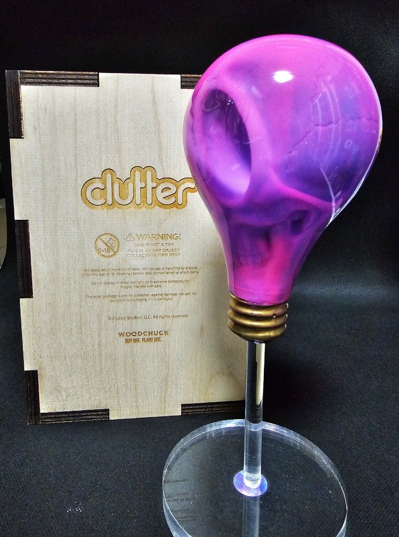 Light Cult Crypto Bulb by Ron English x Clutter – Pink & Blue GID, Hobbies  & Toys, Toys & Games on Carousell