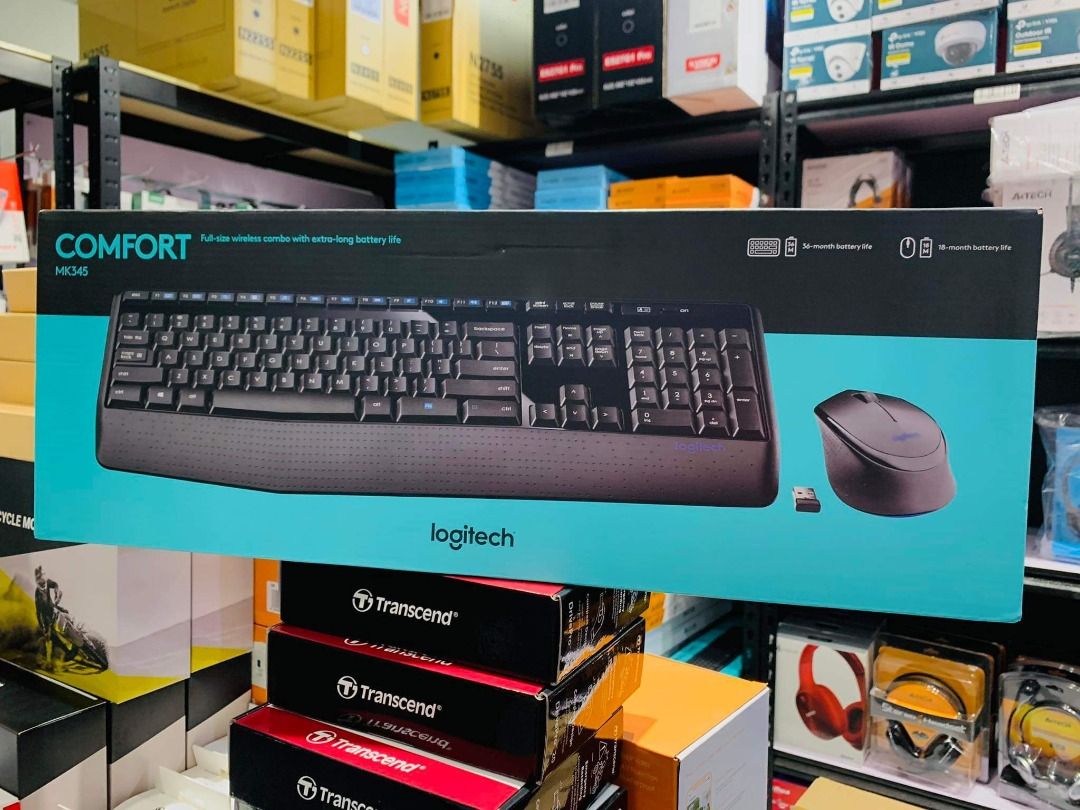 Logitech MK345 Comfort Wireless Keyboard Mouse Combo, Computers & Tech ...