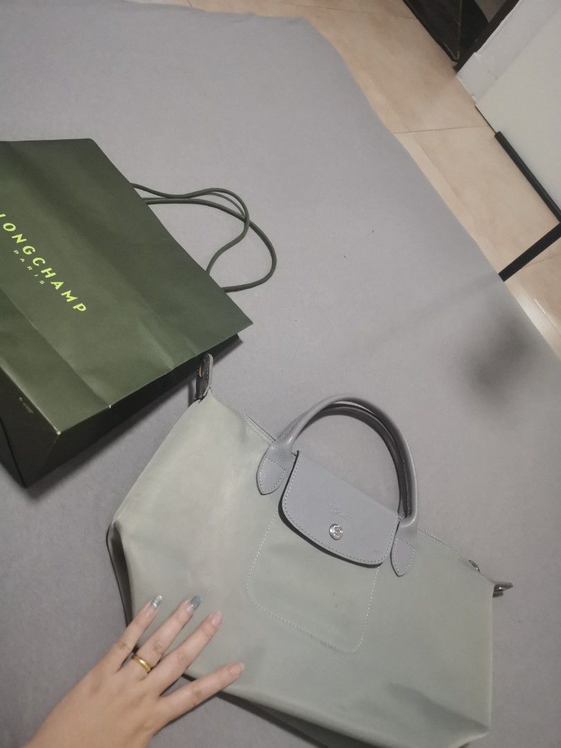 Light grey sales longchamp bag