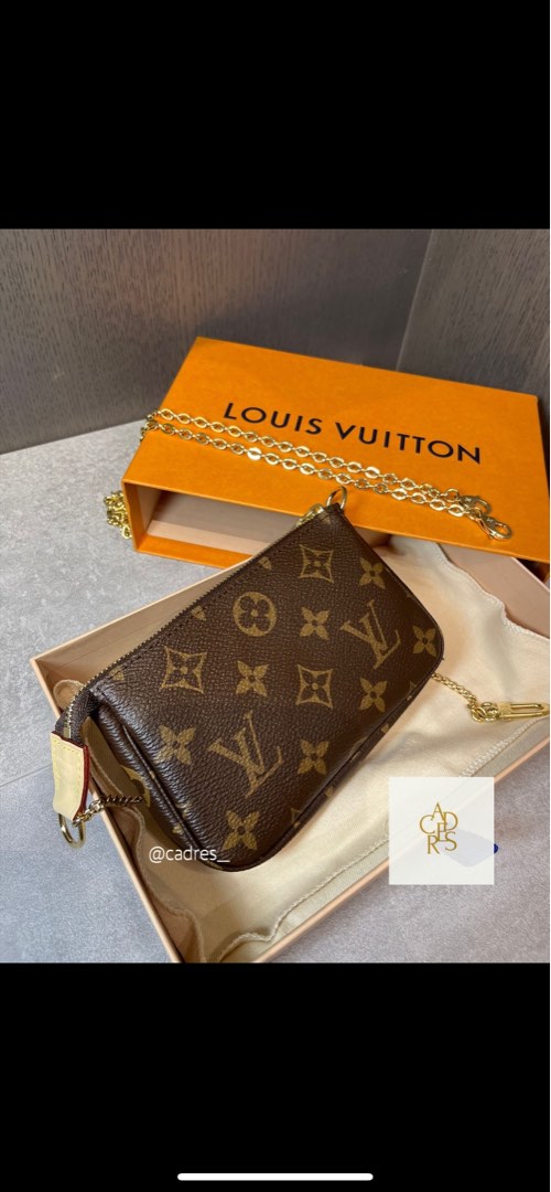 Louis Vuitton M82510 Mini Pochette On Chain, 名牌, 手袋及銀包