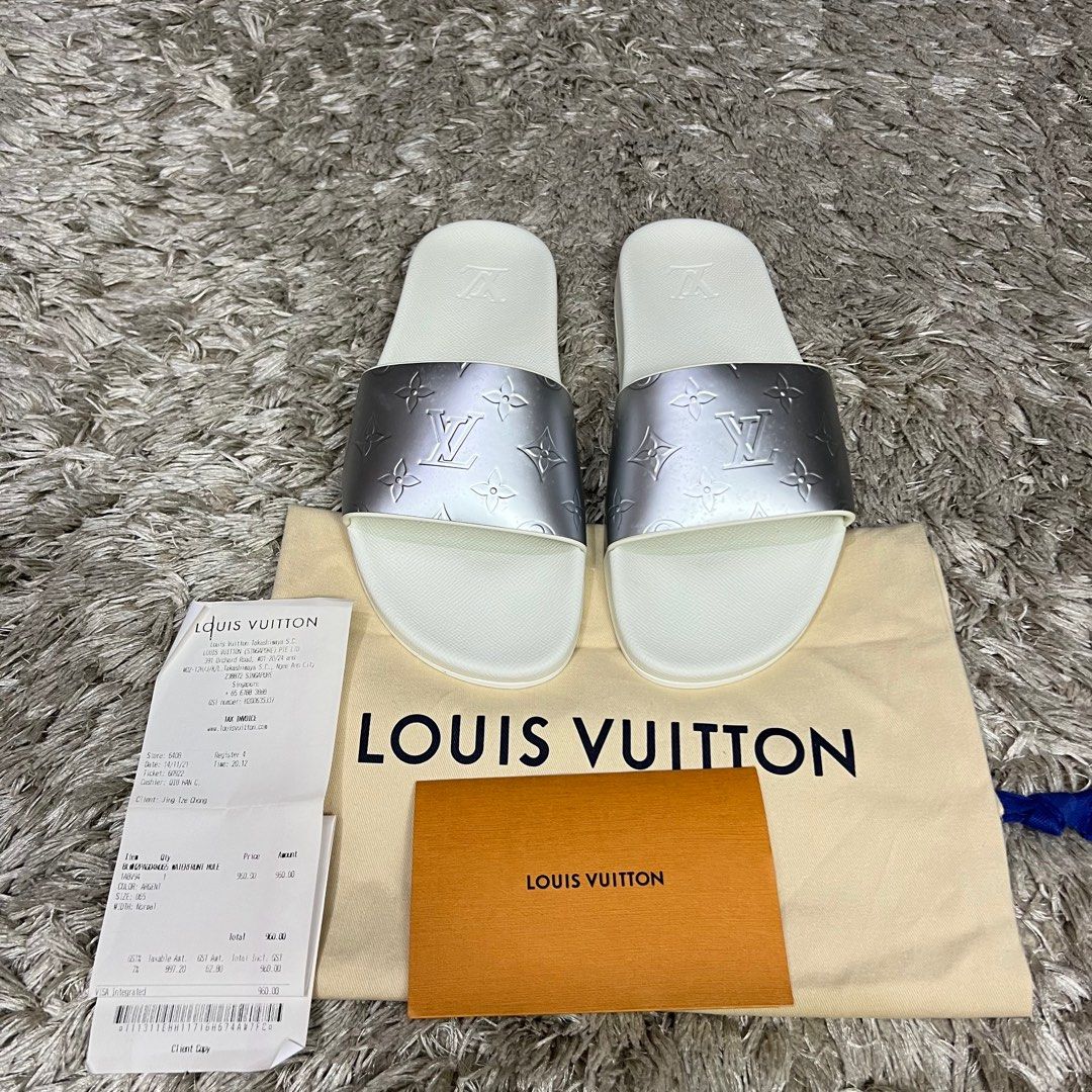 Mens Louis Vuitton Iridescent Prism Monogram Waterfront Mule Slide 8UK /EU  42