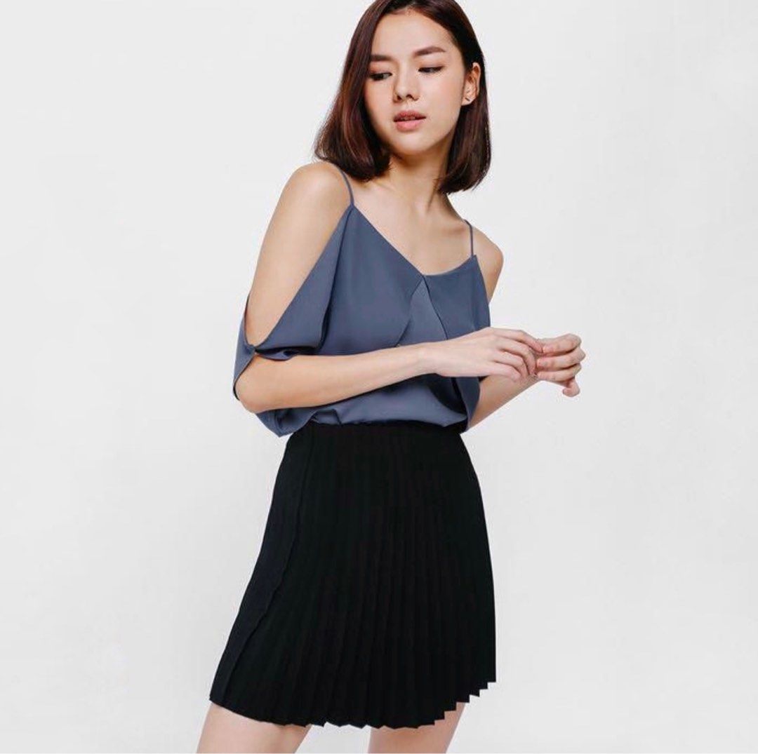 Love Bonito Serenia Pleated Mini Skirt Black Pleates Mini Skirt Casual ...