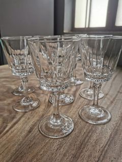 8pcs Luminarc wine glass made in france