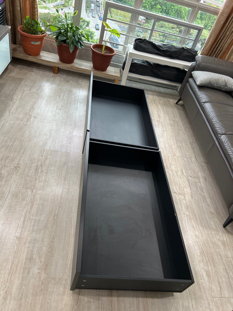 MALM UNDER BED STORAGE DRAWERS SET OF 2, Furniture & Home Living