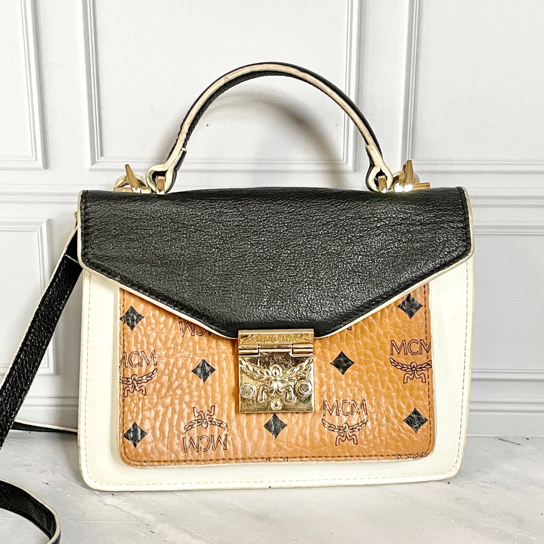 MCM Patricia Visetos Crossbody Sling Bag on Carousell