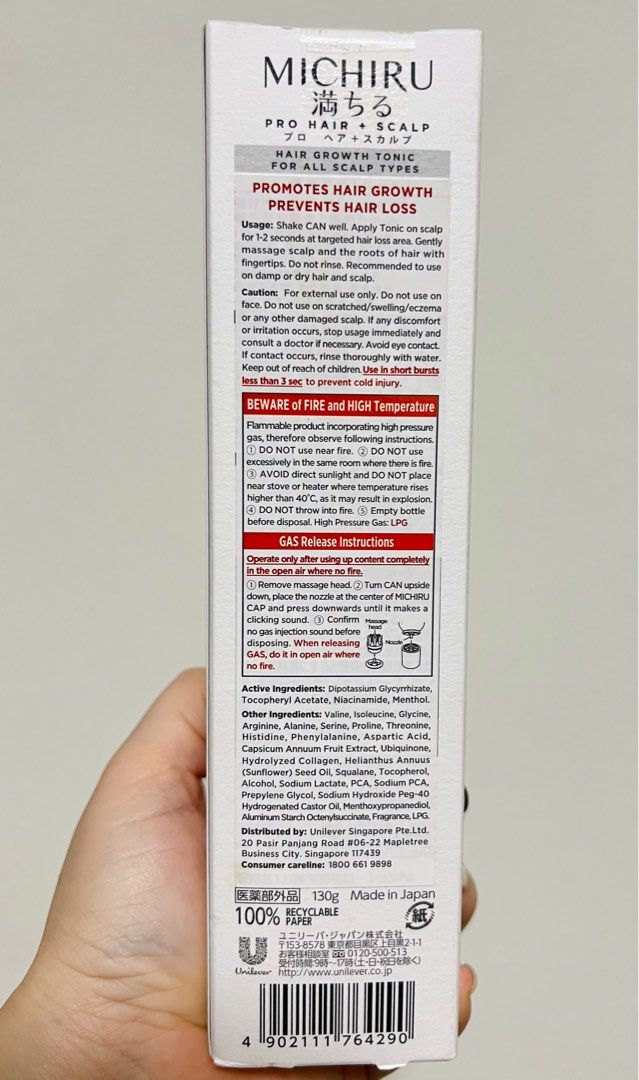 Michiru Hair Growth Tonic, Beauty & Personal Care, Hair on Carousell