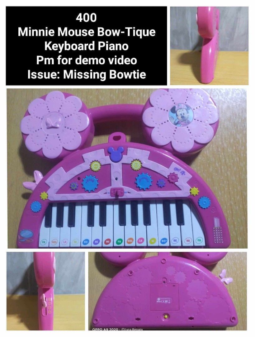 Minnie Mouse BowTie Keyboard Piano, Hobbies & Toys, Toys & Games on