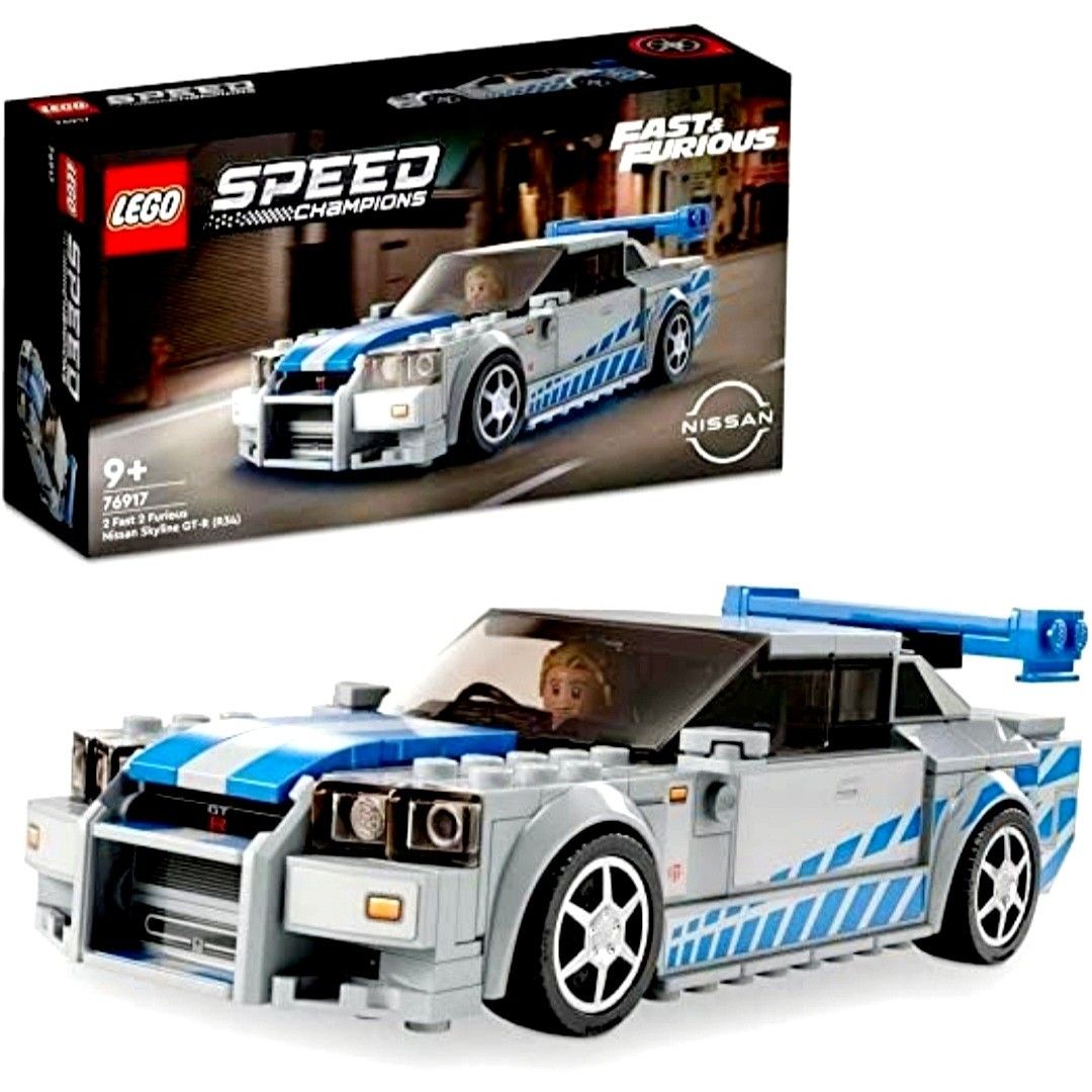 Lego 76917 Speed Champions Fast and Furious Nissan Skyline GT-R R34 New /  Sealed