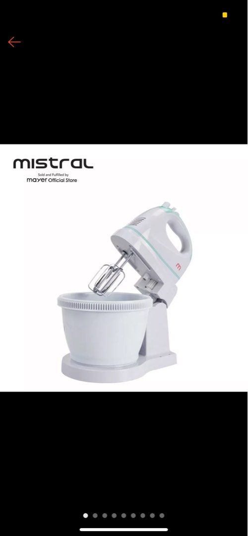 Mistral Hand Mixer with Rotary Bowl MHM502, TV & Home Appliances