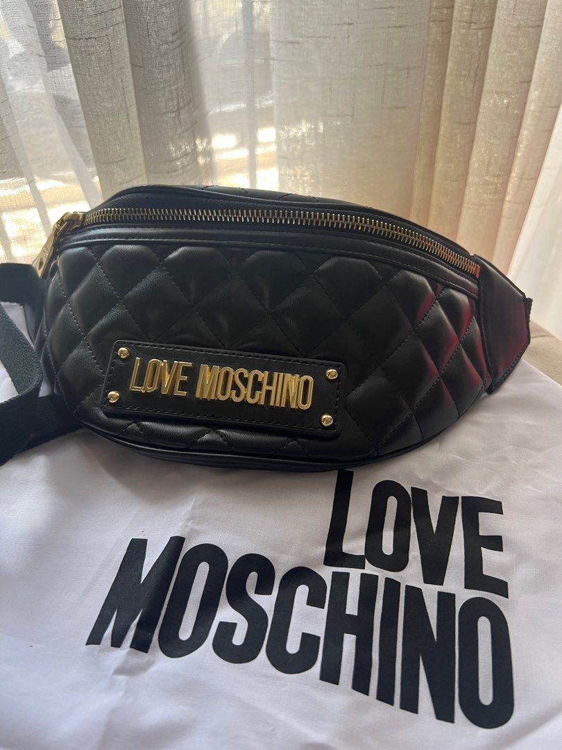 Moschino bum bag fake hot sale