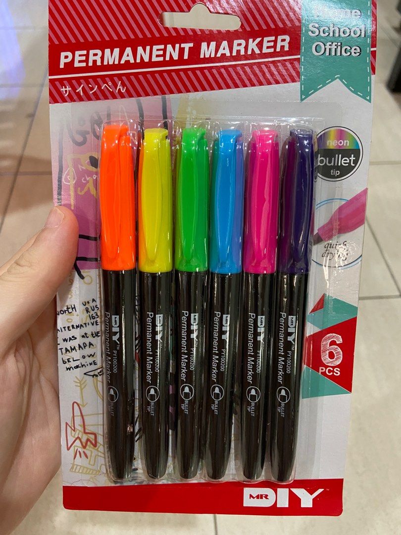 MR DIY permanent marker, Hobbies & Toys, Stationery & Craft, Art