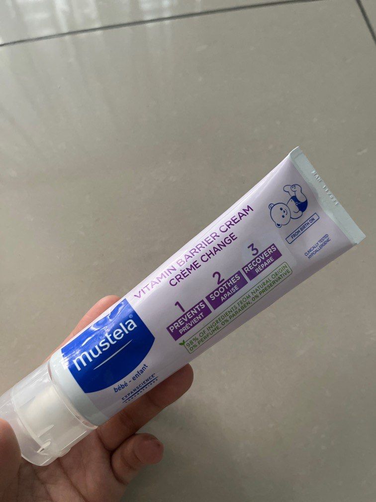 Mustela barrier cream baby, Babies & Kids, Bathing & Changing, Baby