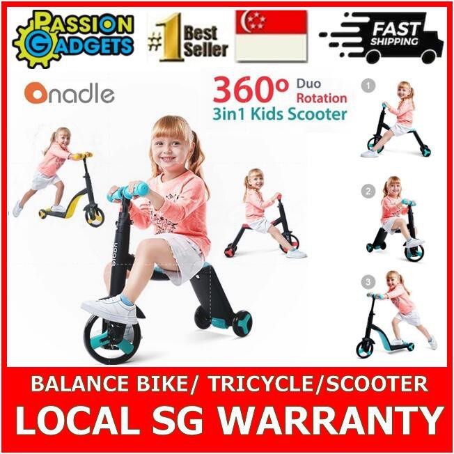 Nadle 3 in 1 Tricycle Scooter, Sports Equipment, Sports & Games, Skates ...