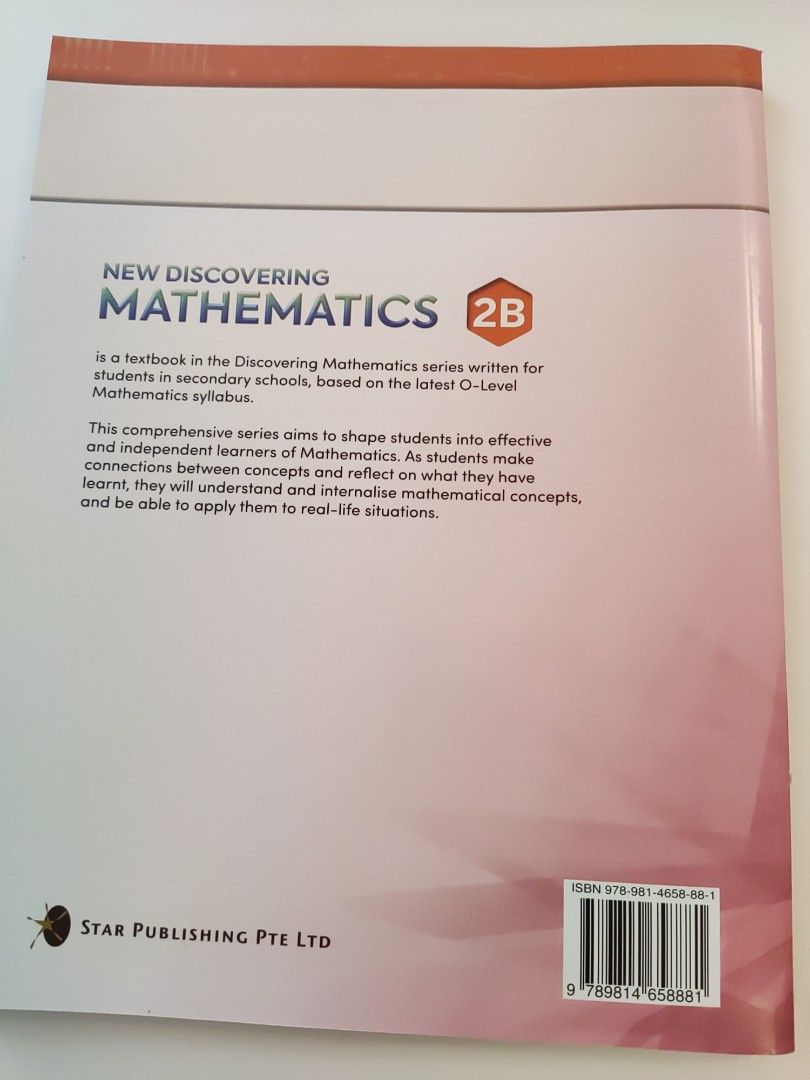 New Discovering Mathematics 2B textbook, Hobbies & Toys, Books ...