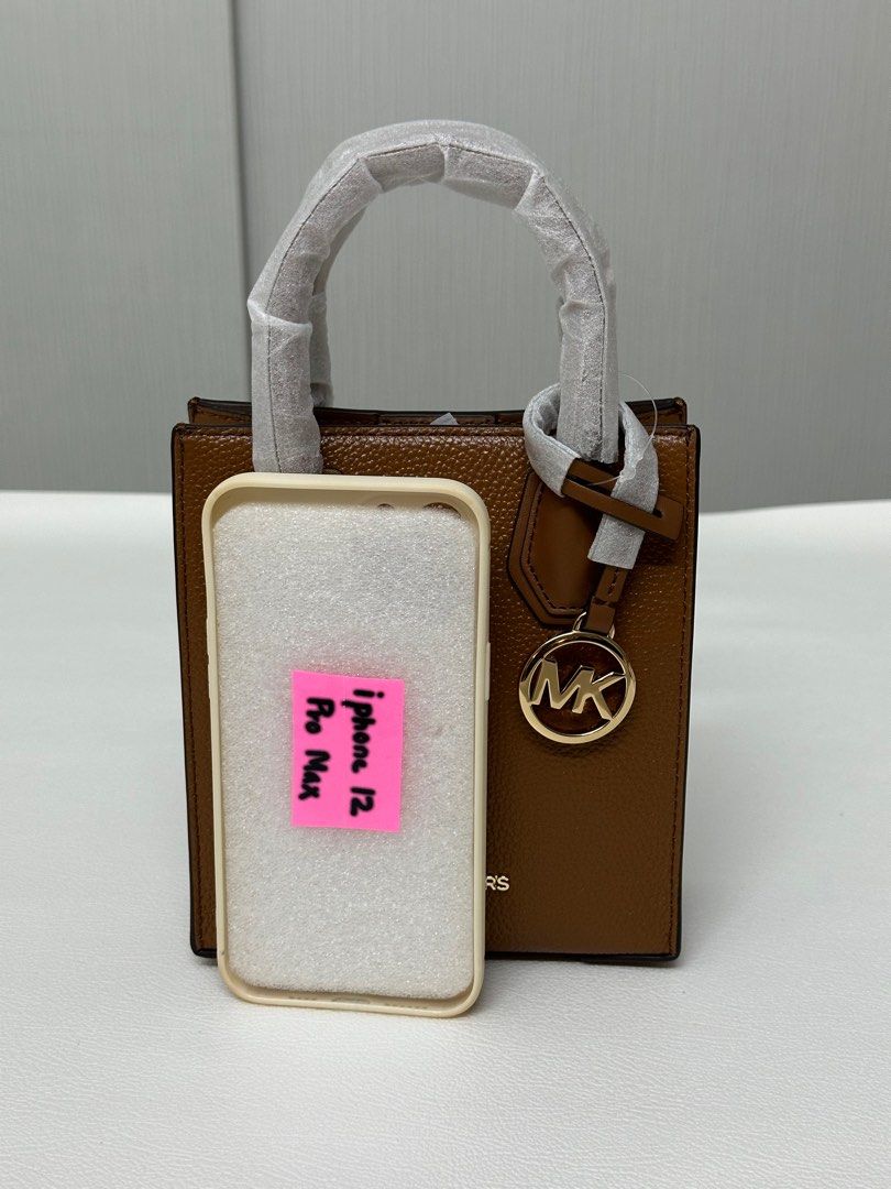 Instock Michael Kors Mercer Extra Small Pebbled Leather Crossbody