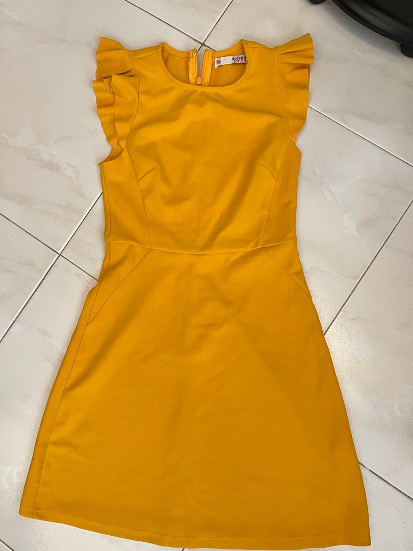 New sales yellow dress