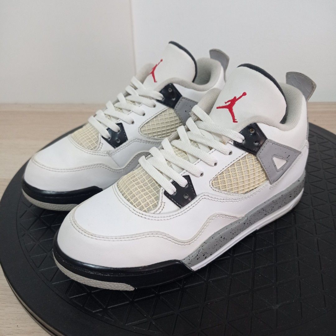Jordan 4 white cement gs top