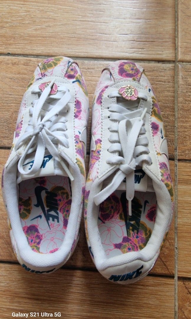 nike cortez floral women's