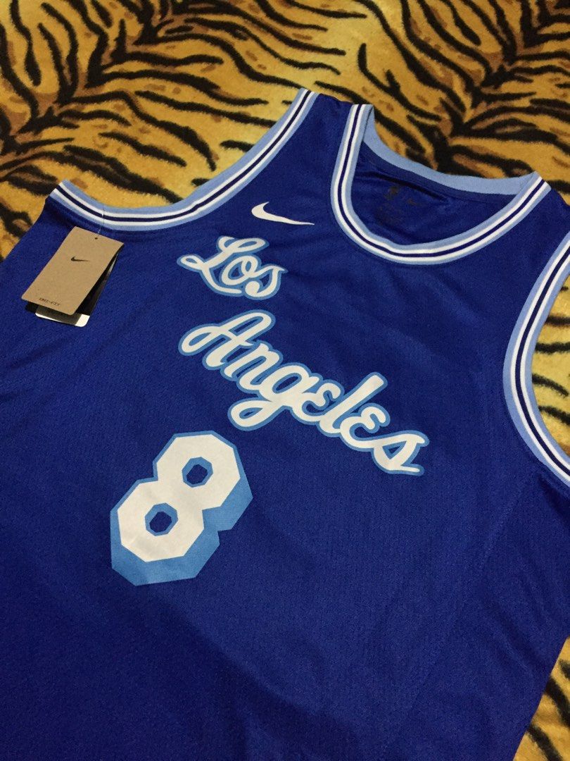 Nike, Shirts, Los Angeles Lakers Jersey Kobe Bryant Throwback Blue Retro  Nike Brand New