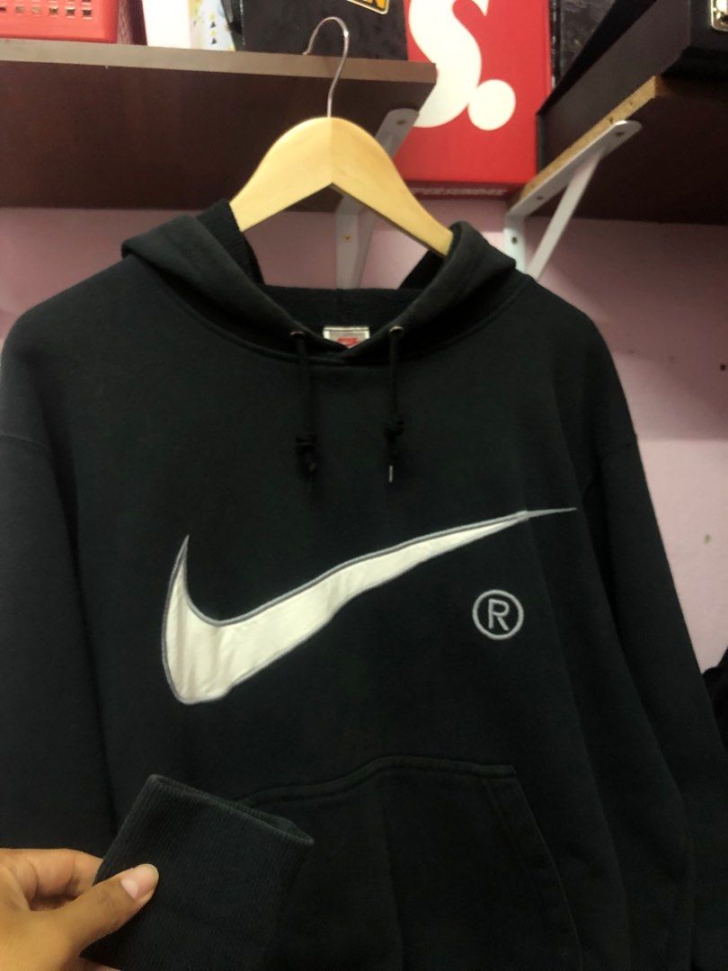 Nike Swoosh hoodie Men s Fashion Activewear on Carousell