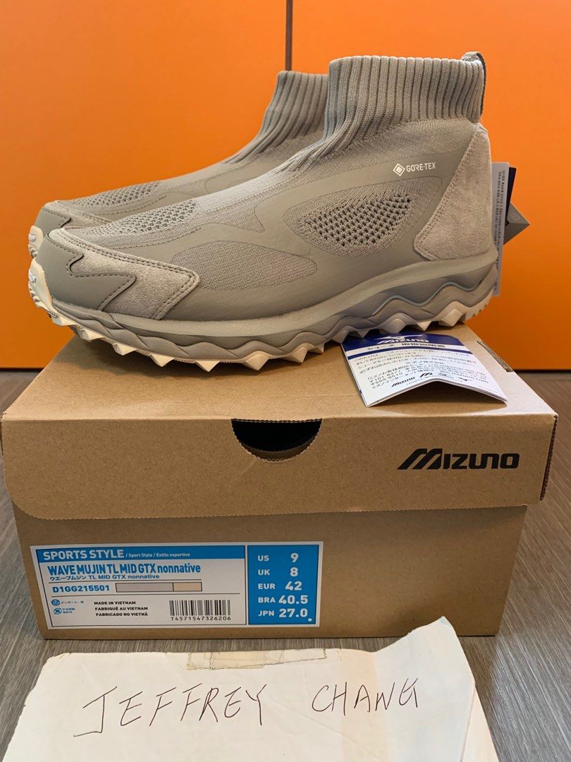 💖Nonnative x Mizuno Wave Mujin TL Mid GTX “Limited Edition”- Gray