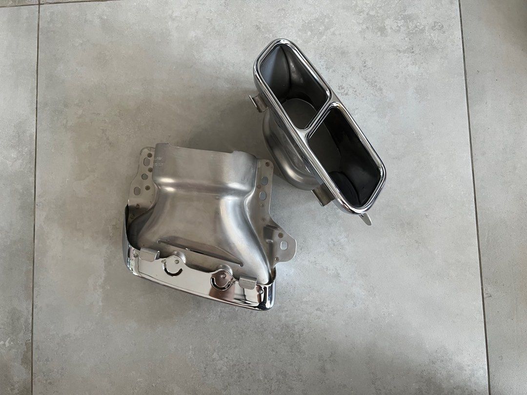 Original A CLA GLA 45 AMG Quad Exhaust Tailpipes Tips Car