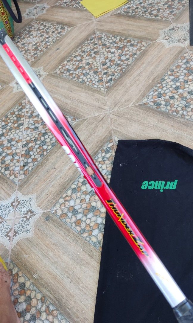 White Prince Racket Original Prince Tennis Racket with prince bag on Carousell