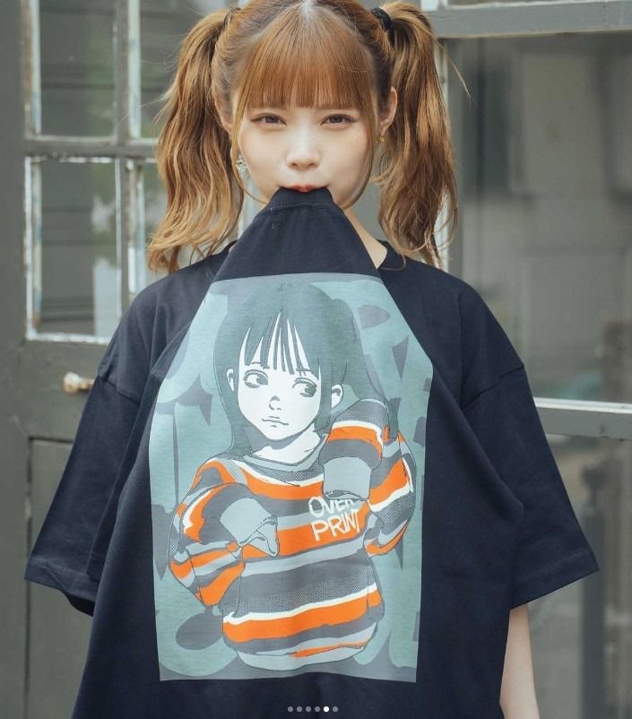 Tシャツ/カットソー(半袖/袖なし)over print POP ART Tee Ver:7 L