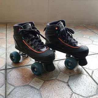 OXELO Quad Roller Skates Jr. 100 - Black