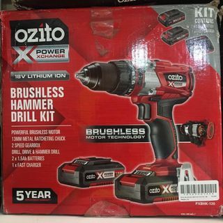 Ozito Brushless Hammer Drill Kit 18V